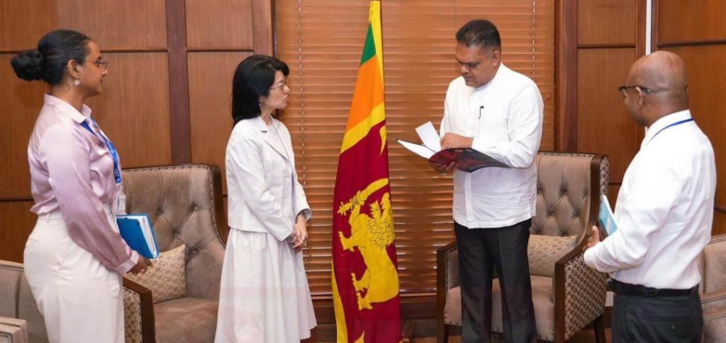 UNDP ශ්රී ලංකාවේ නියෝජිතවරිය, ඇමති ශෙහාන් අතර සාකච්ඡාවක්
