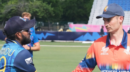 පළමු පුහුණු තරඟයෙන් ශ්රී ලංකාවට ලකුණු 20ක පරාජයක්