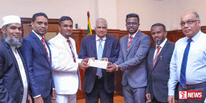 ගාසා හි ළමා අරමුදලට ලක්ෂ 33ක පරිත්යාගයක්