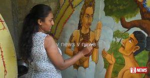 ශ්රී ලංකා ඉතිහාසයේ කාන්තාවක් විසින් නිර්මාණය කළ අඩි 40 තොරණ (වීඩියෝ)