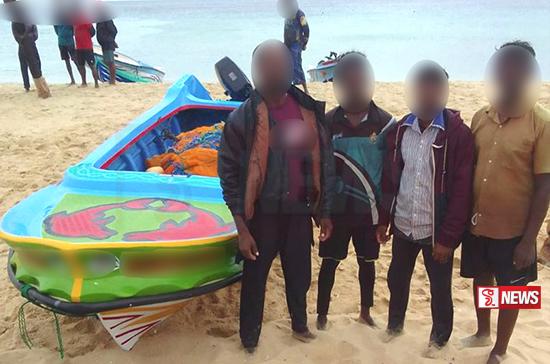 නීති විරෝධී ධීවර කටයුතු සිදුකල පුද්ගලයින් 16 ක් උතුරු මුහුදේදී නාවික හමුදා භාරයට