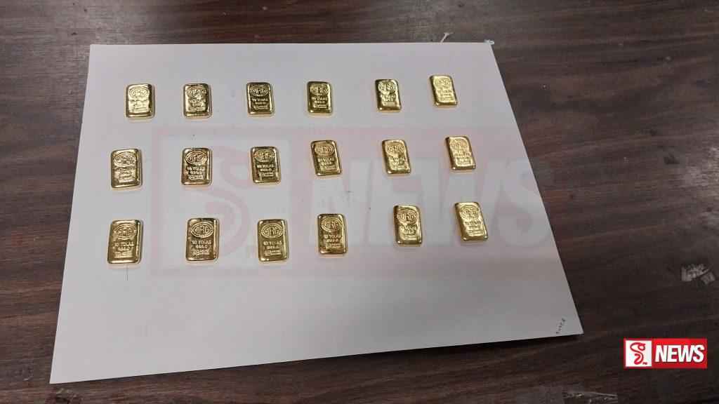 රන් බිස්කට් සමග ගුවන් තොටුපොළ ආරක්ෂක අංශයේ පරීක්ෂකවරයෙක් අත්අඩංගුවට