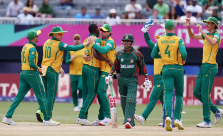 බංග්ලාදේශ කණ්ඩායම හමුවේ දකුණු අප්රිකා කණ්ඩායමට තියුණු ජයක්