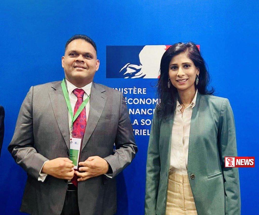 MF පළමු නියෝජ්ය කළමනාකාර අධ්යක්ෂවරිය සහ මුදල් රාජ්ය අමාත්යවරයා අතර හමුවක්