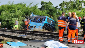 ස්ලෝවැකියාවේ බස් රථයක් දුම්රියක ගැටෙයි. – පුද්ගලයන් 06 දෙනෙකු ජීවිතක්ෂයට