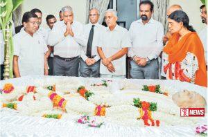 අභාවප්රාප්ත සම්පන්දන්ගේ දේහය පිලිබඳ අවසන් කටයුතු අද