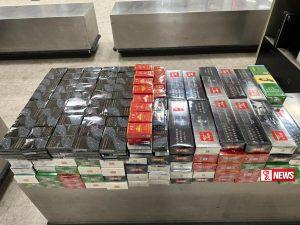 විදේශීය දුම්වැටි තොගයක් සමග සිව් දෙනෙකු අත්අඩංගුවට