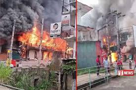 ගින්නක් හේතුවෙන් මහනුවර – මාතලේ මාර්ගය වසා දමයි