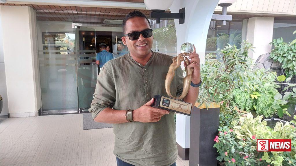 ශ්රී ලංකා සංචාරක ප්රවර්ධන කාර්යාංශයට සම්මානයක්