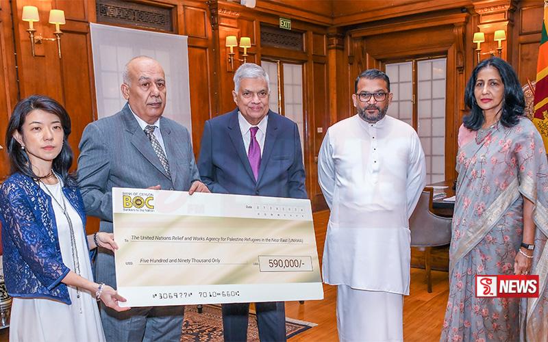 ගාසා හි ළමා අරමුදලට” ලැබුණු තවත් ඇමරිකානු ඩොලර් පන්ලක්ෂ අනූදහසක් නිල වශයෙන් පලස්තීන රජය වෙත භාර දෙයි