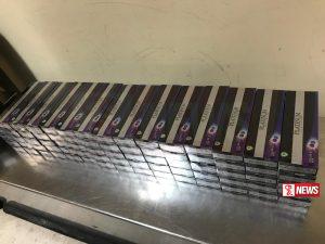 විදේශීය දුම්වැටි තොගයක් සමග පුද්ගලයෙක් අත්අඩංගුවට