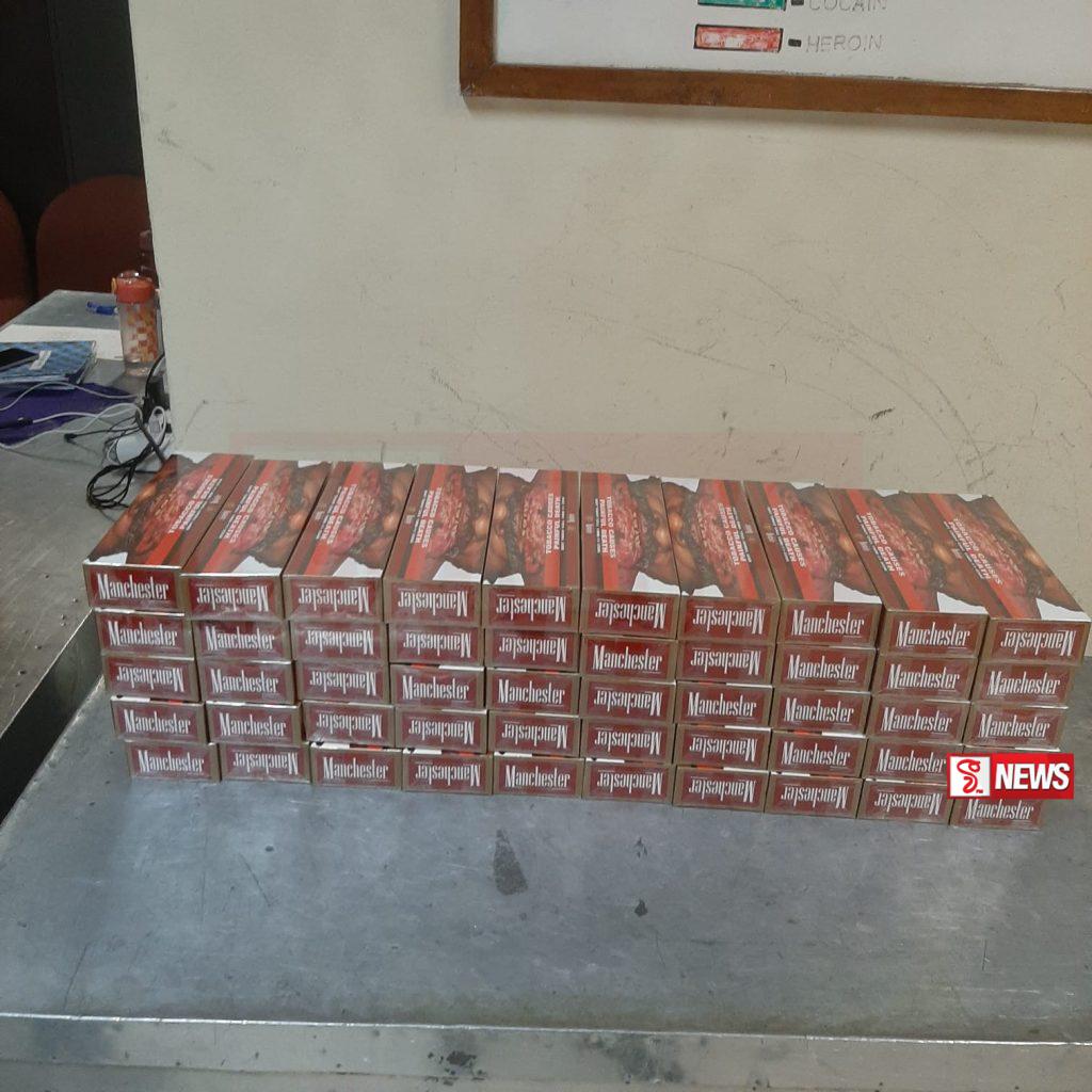 විදේශීය නිෂ්පාදිත දුම්වැටි තොගයක් කටුනායක දී අත් අඩංගුවට .