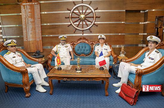 ප්රංශ නාවික උපදේශක නාවික හමුදාධිපති හමුවෙයි