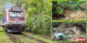 අනවසර මැණික් ගැරීම නිසා දුම්රිය මාර්ගය යලි නායයෑමේ අවධානමක්