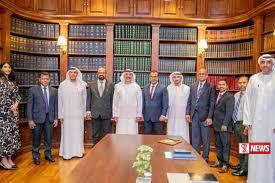 අබුඩාබි ජාතික තෙල් සමාගමේ නියෝජිතයන් සහ ශ්රී ලංකා නියෝජිත කණ්ඩායම අතර හමුවක්