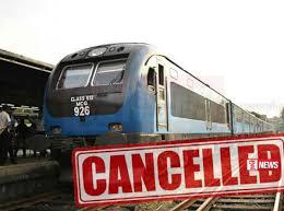 දුම්රිය ගමන් වාර 15 ක් අවලංගු වෙයි