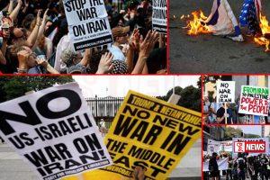 ලොව පුරා විරෝධතාකරුවන් අමෙරිකානු ප්රහාරය හෙළා දකිමින් වීථී බසී