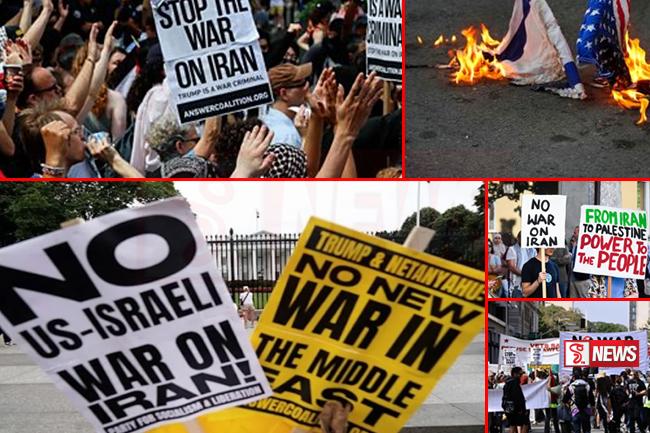 ලොව පුරා විරෝධතාකරුවන් අමෙරිකානු ප්රහාරය හෙළා දකිමින් වීථී බසී