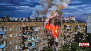 රුසියාවෙන් යුක්රේනයට ඩ්රෝන ප්රහාරයක්