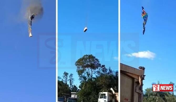 වායු බැලූනයක් කඩා වැටී බ්රසීලයේ 08 දෙනෙක් ජීවිතක්ෂයට