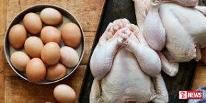 බිත්තර සහ කුකුළු මස් මිල ඉහළ යන ලකුණු