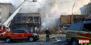 යුක්රේනයට දැවැන්ත ඩ්රෝන සහ මිසයිල ප්රහාරයක්