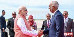 මාලදිවයිනේ 60 වන නිදහස් උළෙල සදහා අගමැති මෝදි මාලදිවයිනට