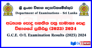 2024 – අ.පො.ස සාමාන්ය පෙළ විභාගයේ ප්රතිඵල නිකුත් කෙරේ