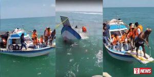 සංචාරකයන් රැගත් යාත්රාවක් යාපනයේදී අනතුරට ලක්වෙයි