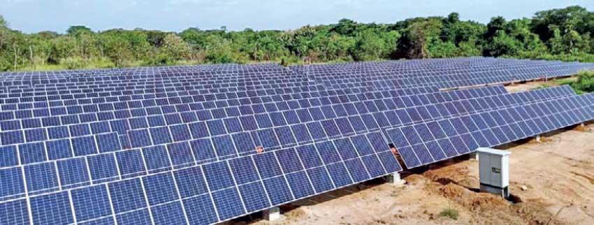 මෙගාවොට් 5ක ධාරිතාවයක් එකතු කරන නව සූර්ය විදුලි බලාගාරයක්