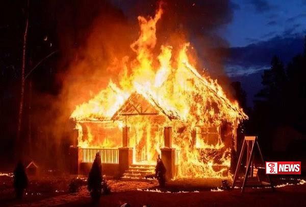 නාරාහේන්පිට නිවසක ගින්නකින් පුද්ගලයෙකු මරුට