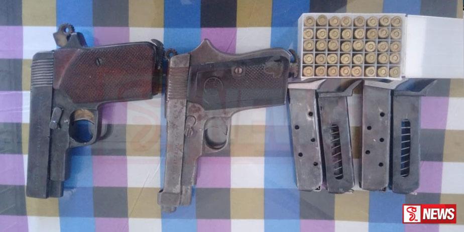 කේරළ ගංජා තොගයක් සහ ගිනි අවි සමග තිදෙනෙක් මාට්ටුවෙයි