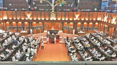 කථානායකවරයාගේ ප්රධානත්වයෙන් පාර්ලිමේන්තුව රැස් වෙයි