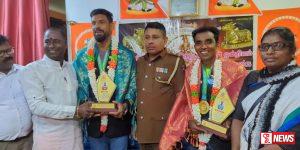 ලක්මව රනින් සැරසූ ජ්යෙෂ්ඨ මලල ක්රීඩකයන්ට උපහාර