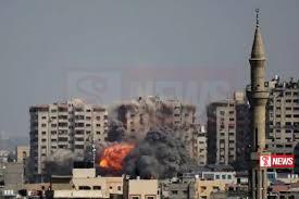 ඊශ්රායලයෙන් ගාසා තීරයට දැවැන්ත ප්රහාර මාලාවක්