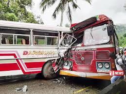 බස් රථ දෙකක් ගැටෙයි – 18කට තුවාල