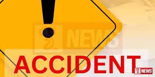 බස් රථයක් හා යතුරු පැදියක් ගැටෙයි