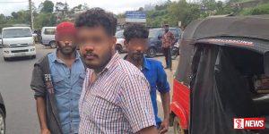 VIDEO : ත්රීරෝද රථයක් පැහැරගෙන යාමට තැත්කළ තැරැව්කරුවෙක් අත්අඩංගුවට