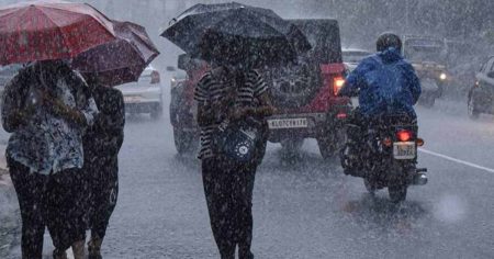 ප්රදේශ කිහිපයකට වැසි