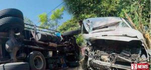 වැල්ලවාය තණමල්විල මාර්ගයේ රිය අනතුරක්