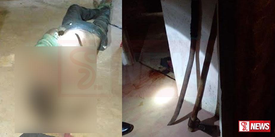 සිය සැමියා අමානුෂිකව ඝාතනය කළ බිරිඳ පොලිසියට