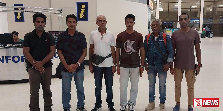 එරිත්රියාවේ අවුරුද්දක්ම රඳවාගෙන සිටි ලාංකික නාවිකයන් හය දෙනා දිවයිනට