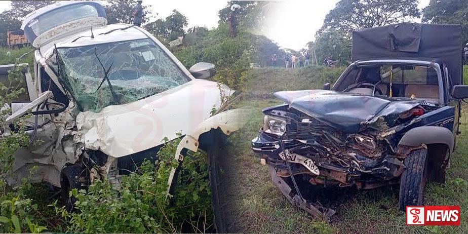 කැබිතිගොල්ලෑවේ මාරක රිය අනතුරක් – අයෙක් මරුට තුනක් රෝහලට