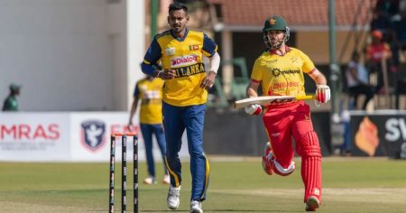 සිම්බාබ්වේට එරෙහිව කාසියේ වාසිය ශ්රී ලංකාවට