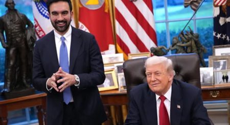 නිව්යෝර්ක් නුවර නගරාදිපති පළමු වරට ඩොනලඩ් ට්රම්ප් හමුවෙයි