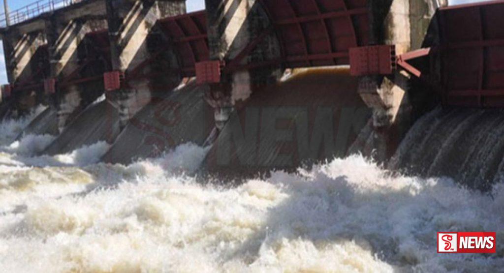 ඉරණමඩු ජලාශයේ වාන් දොරට විවෘත කරයි