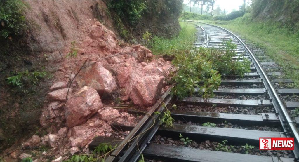 උඩරට දුම්රිය මාර්ගයේ ධාවන කටයුතු සීමා කෙරේ.