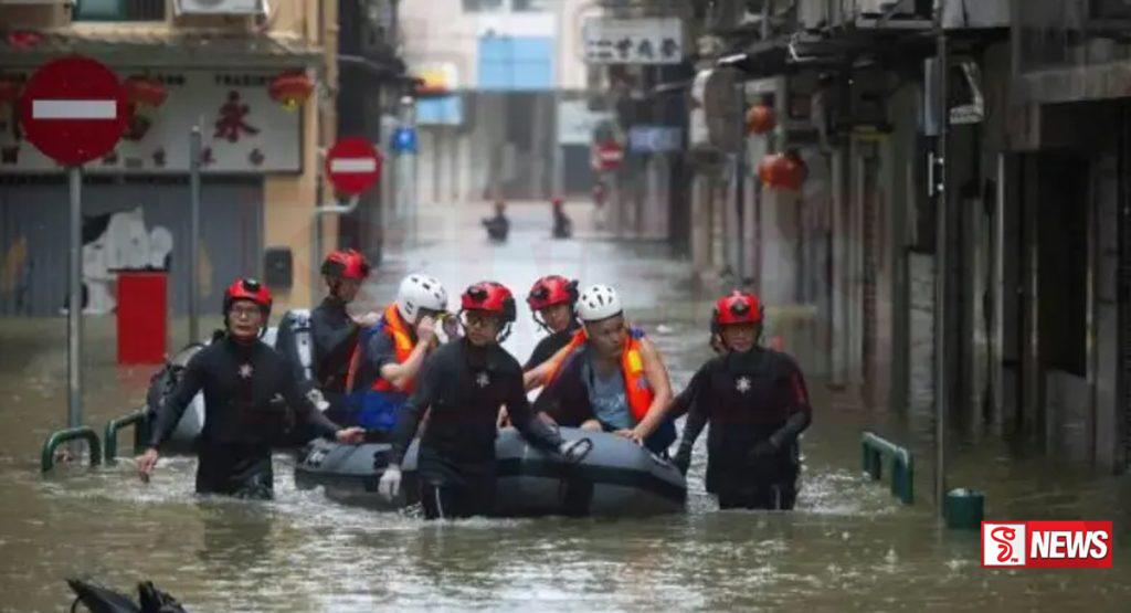 ෆන්ග්-වොං සුළි කුණාටුවෙන් තායිවානයේ ගංවතුර තත්ත්වයක්