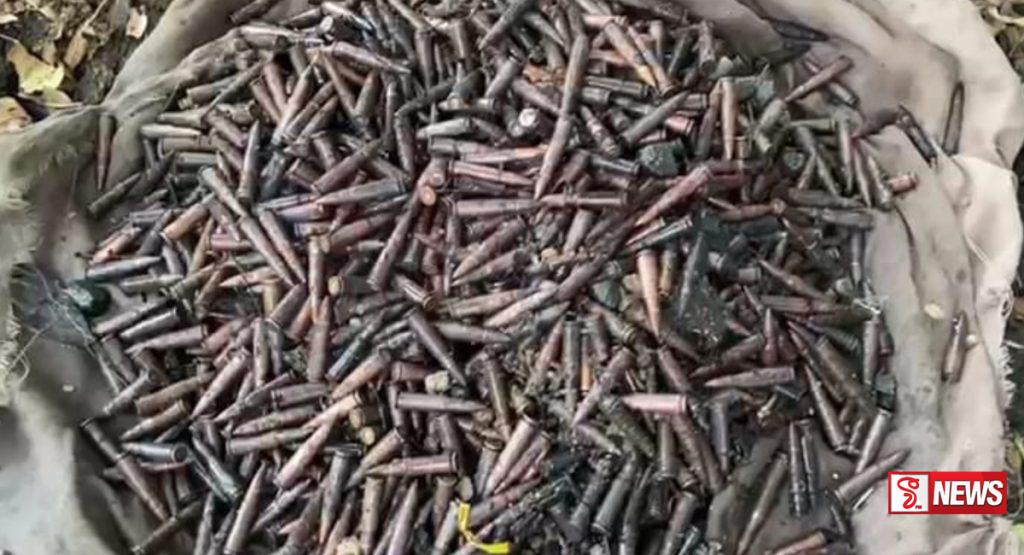 ගලෙන්බිඳුනුවැව හුරුළු වැවෙන් උන්ඩ තොගයක් හමුවෙයි