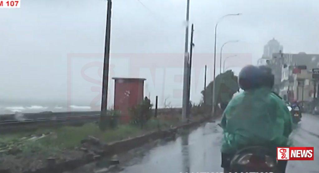 කොළඹ අවට මුහුද රළු වෙයි.. ජීවිතේට දැකලා නෑ මෙහෙම සිද්ධියක් – VIDEO